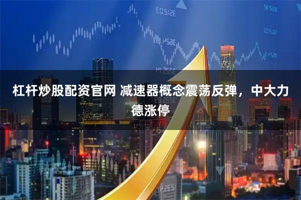 杠杆炒股配资官网 减速器概念震荡反弹，中大力德涨停
