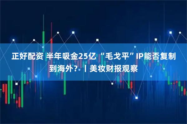 正好配资 半年吸金25亿 “毛戈平”IP能否复制到海外？丨美妆财报观察